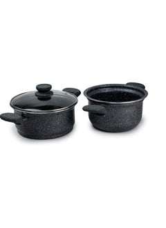 Wilson Wilson 2-Tier Aluminium Nonstick Steamer Pot – Steam Cooker with Glass Lid for Vegetables, Dim Sum, and Food Preparation (20cm & 22cm)  - Image 4