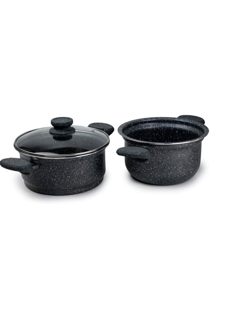 Wilson Wilson 2-Tier Aluminium Nonstick Steamer Pot – Steam Cooker with Glass Lid for Vegetables, Dim Sum, and Food Preparation (20cm & 22cm)  - Image 4