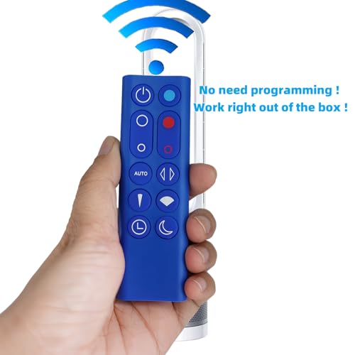 uehba Replacement Remote Control Compatible for Dyson HP02 HP03 Pure Hot + Cool Air Purifier Heater Heat/Cool Fan (Blue) - Image 2