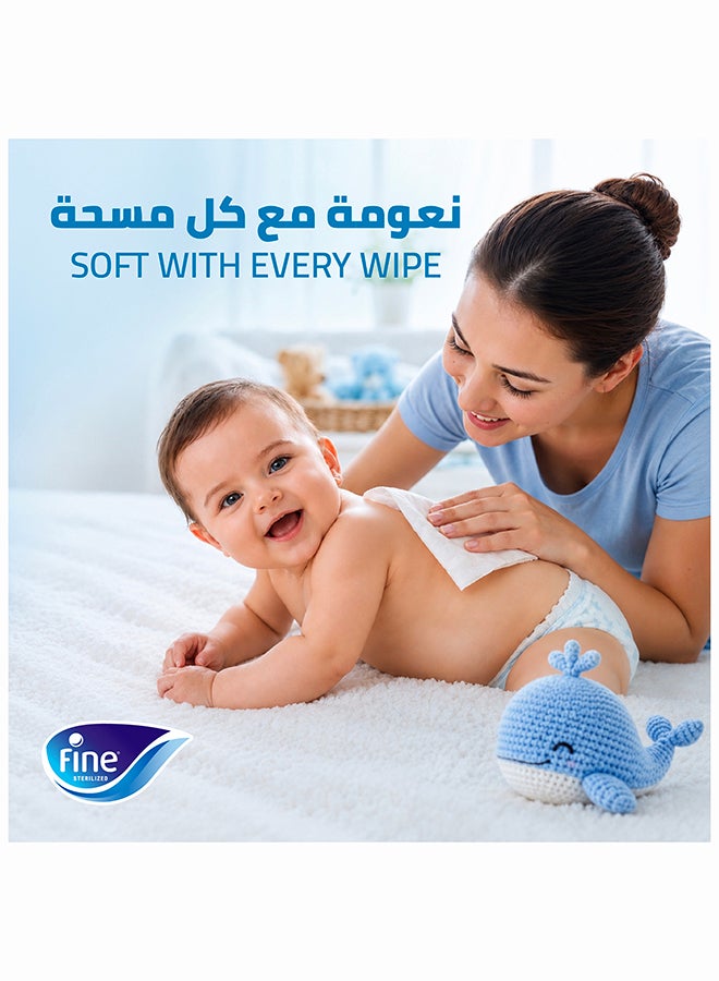 Fine Baby Aqua Wipes 99.9% Pure Water 3 x 72 Wipes - Image 4