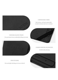 Generic Travel Wallet PU Leather Passport Holder Card Slots Passport Cover for Men Women  - Image 3