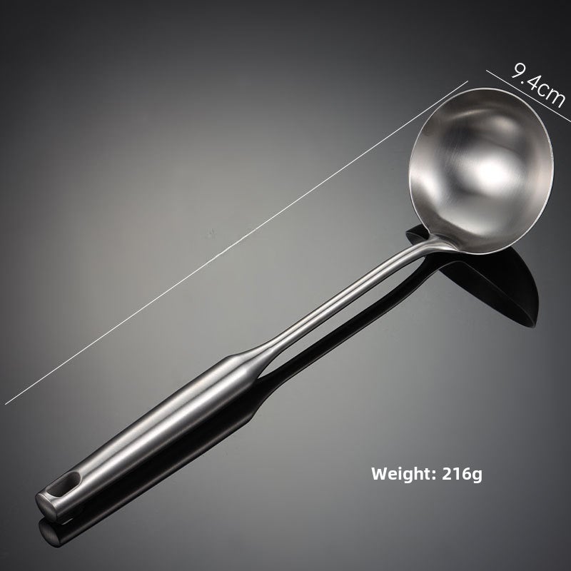 One-piece Heavy-Duty Kitchen Gift porridge spoon short hole 