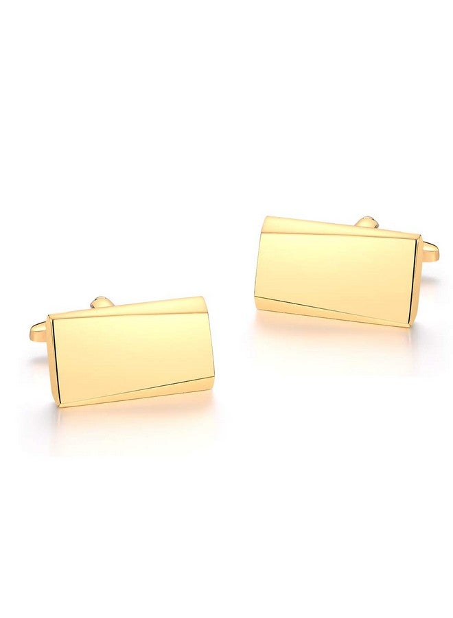 Merit Ocean Gold Classic Cufflinks For Men Stainless Steel Wedding Business Gifts - Image 5