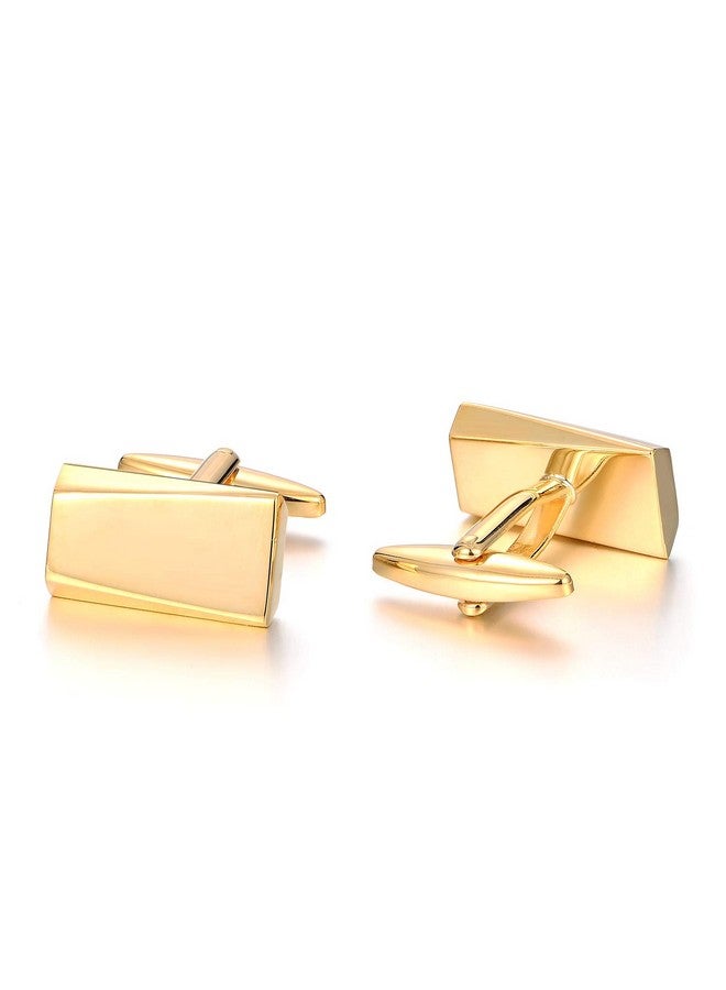 Merit Ocean Gold Classic Cufflinks For Men Stainless Steel Wedding Business Gifts - Image 4