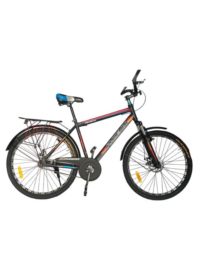 فونيكس دراجة جبلية بدون سرعات بكرسي خلفي ومساعد أمامي مقاس 26 بوصة - Image 2