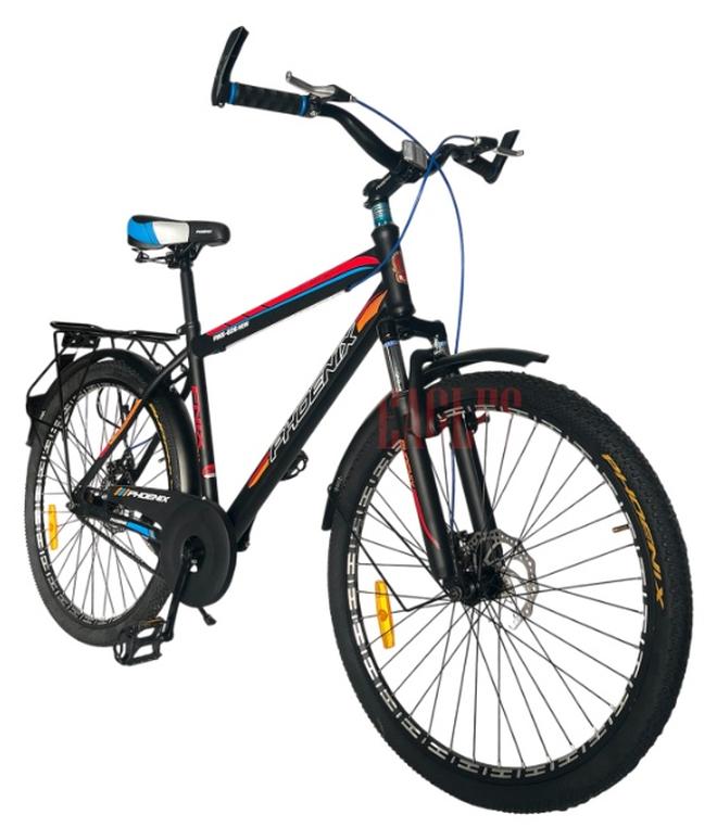 فونيكس دراجة جبلية بدون سرعات بكرسي خلفي ومساعد أمامي مقاس 26 بوصة - Image 1