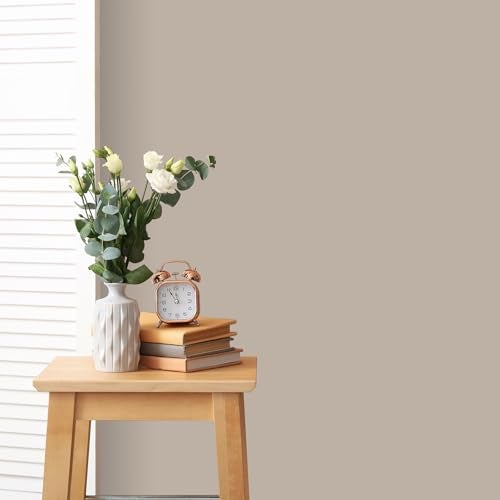 CHIHUT Solid Beige Contact Paper for Cabinets Drawers 12”x100” Thick Peel and Stick Wallpaper Beige Removable Self Adhesive Waterproof Wall Paper Modern Temporary Wallpaper for Bedroom Wall Covering - Image 2