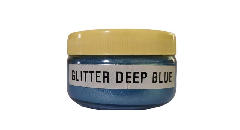KEDIA MINERALS Glitter Deep Blue Mica PigmentPowder for Epoxy Resin Any Custum Paint Arts Crafts Woodworking Soap Candle Making Slime Bath Bombs Clay Pots 60 Gm - Image 2