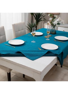 HOKIPO IN360-BLU Poly Jute Solid Square 2 Seater Dining Table Cover Cloth 40X40 Inches, Blue,Pack of 1 - pzsku/ZF8E89CCB8CE5359027F5Z/45/_/1738306598/f3f8919c-ddec-4dbf-b060-e7932cf323a7