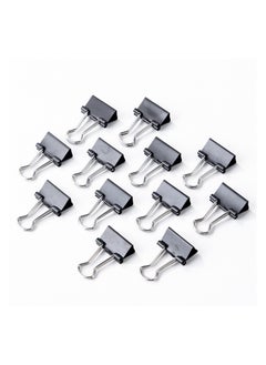 Deli Deli Binder Clips - 15mm, Black, Rust-Resistant, E38566  - Image 3