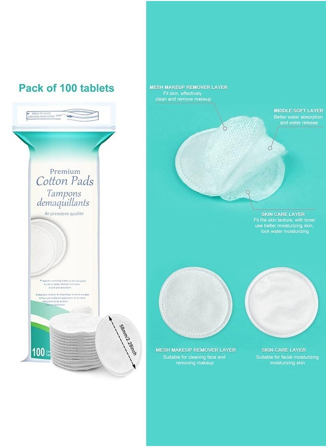0TO1 TECH - Pure Cotton Make Up Pads  200 pcs - Image 1