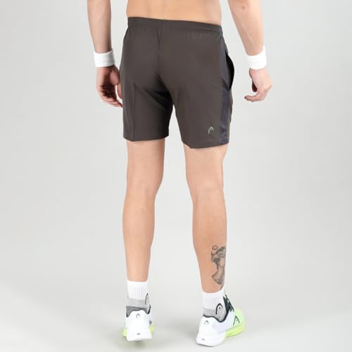 Head HPS-1103 Polyester Tennis Shorts for Mens, Size - Small, Colour - Charcoal - Image 3