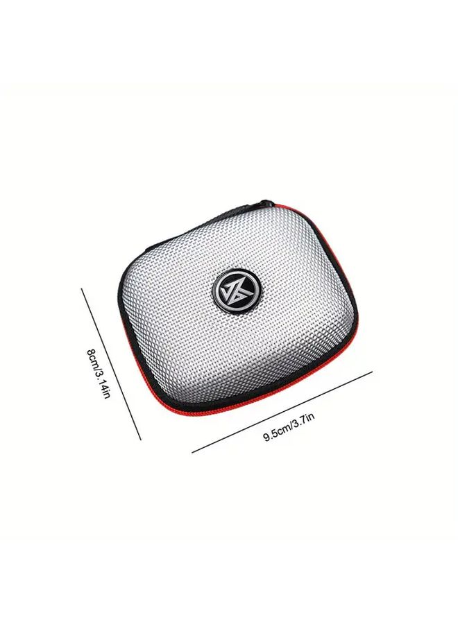 Dual Color EVA Earphone Case Hard Shell Zipper Design Moisture Shockproof Storage Bag - Image 2