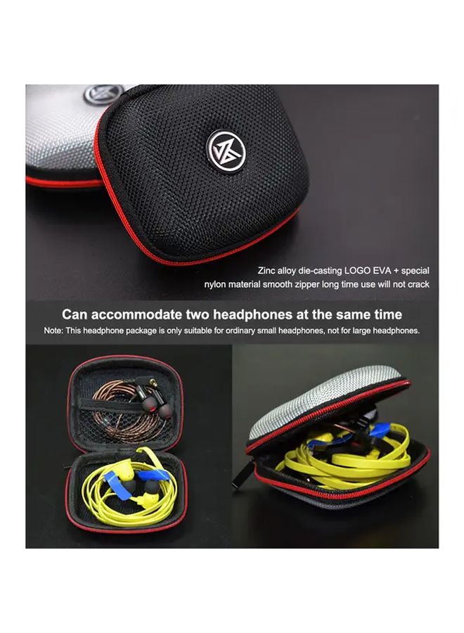 Dual Color EVA Earphone Case Hard Shell Zipper Design Moisture Shockproof Storage Bag - Image 5