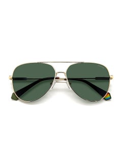 Polaroid Unisex UV Protection Pilot Sunglasses - Pld 6187/S Gold 60 - Lens Size: 60 Mm  - Image 4