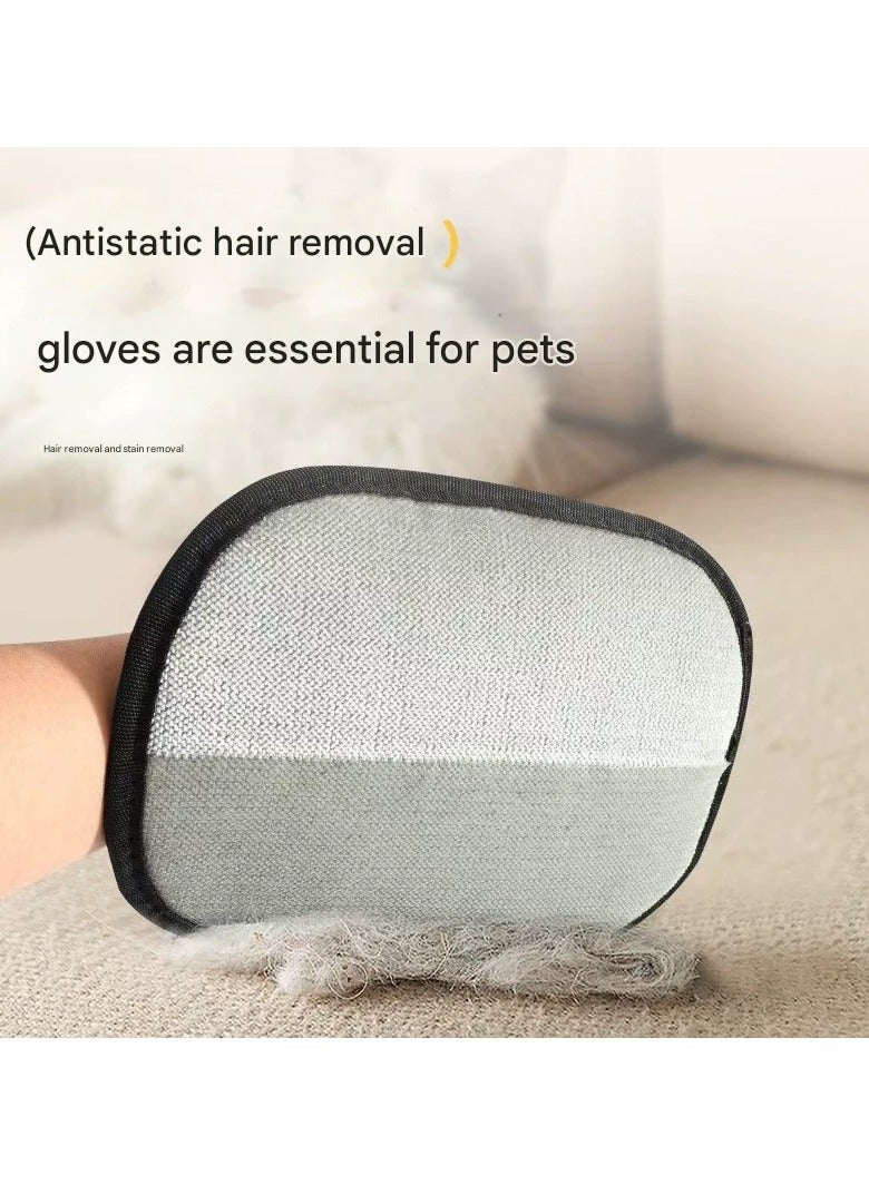 Goolsky Double-Sided Brushing Pet Electrostatic Hair Removal Gloves – Efficient Lint Remover for Cat Hair Cleaning - Image 2