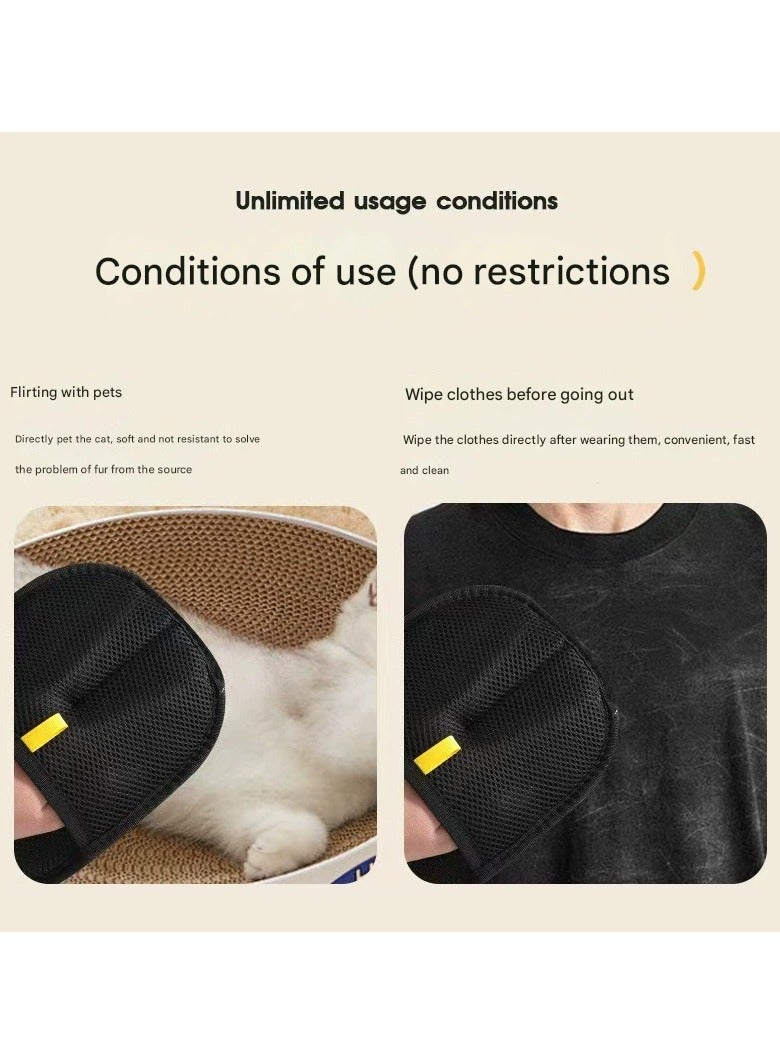 Goolsky Double-Sided Brushing Pet Electrostatic Hair Removal Gloves – Efficient Lint Remover for Cat Hair Cleaning - Image 4