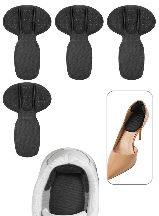 2 Pairs Back of Heel Cushion Pads, Self Adhesive Mesh Adhesive Heel Grips Inserts for Boots, Loose Shoes Too Big, Thick Back Insoles Anti Blister Shoe Liners Heel Protectors, Heel Guards Liners - Image 1