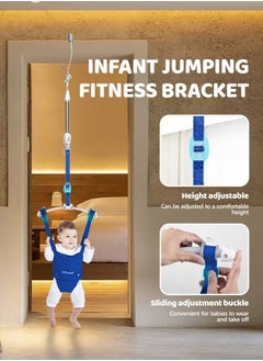 XiuWoo Baby Jumper with Toddler Swing Baby Jumper and Bouncer Indoor Toddler Swing Set  - Image 4