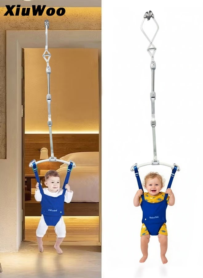 XiuWoo Baby Jumper with Toddler Swing Baby Jumper and Bouncer Indoor Toddler Swing Set - Image 1