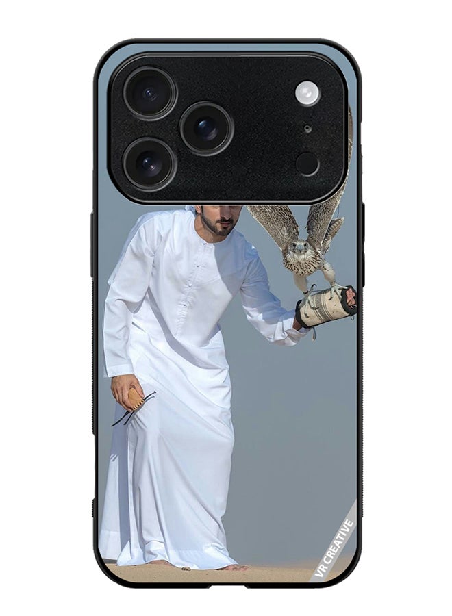 VR CREATIVE Protective Case Cover For Apple iPhone 17 Pro Max Sheikh Hamdan Flying Eagle Design Multicolour