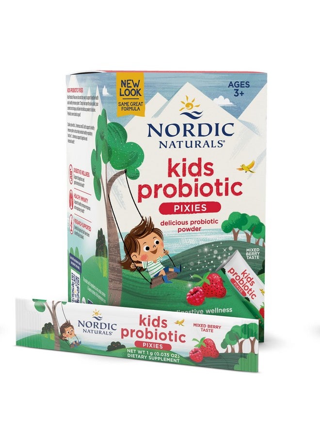 Nordic Naturals Kids Probiotic Pixies, Mixed Berry - 30 Packets - 3 Billion CFU - Digestive Wellness, Immune Support - Non-GMO, Vegan - 30 Servings - pzsku/ZF8E91E6E2AC01B4AC53CZ/45/_/1735907829/14b04faa-d415-4b04-af10-291e2e5aa9bb