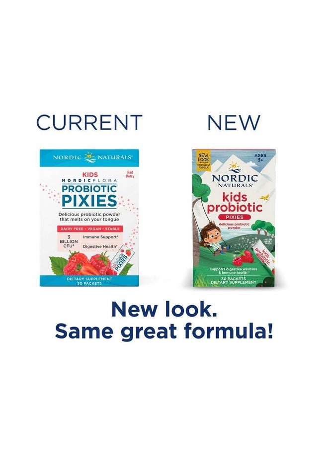 Nordic Naturals Kids Probiotic Pixies, Mixed Berry - 30 Packets - 3 Billion CFU - Digestive Wellness, Immune Support - Non-GMO, Vegan - 30 Servings - pzsku/ZF8E91E6E2AC01B4AC53CZ/45/_/1735908041/c7a0a5ec-96ae-46f8-b2b4-a0b019908f99