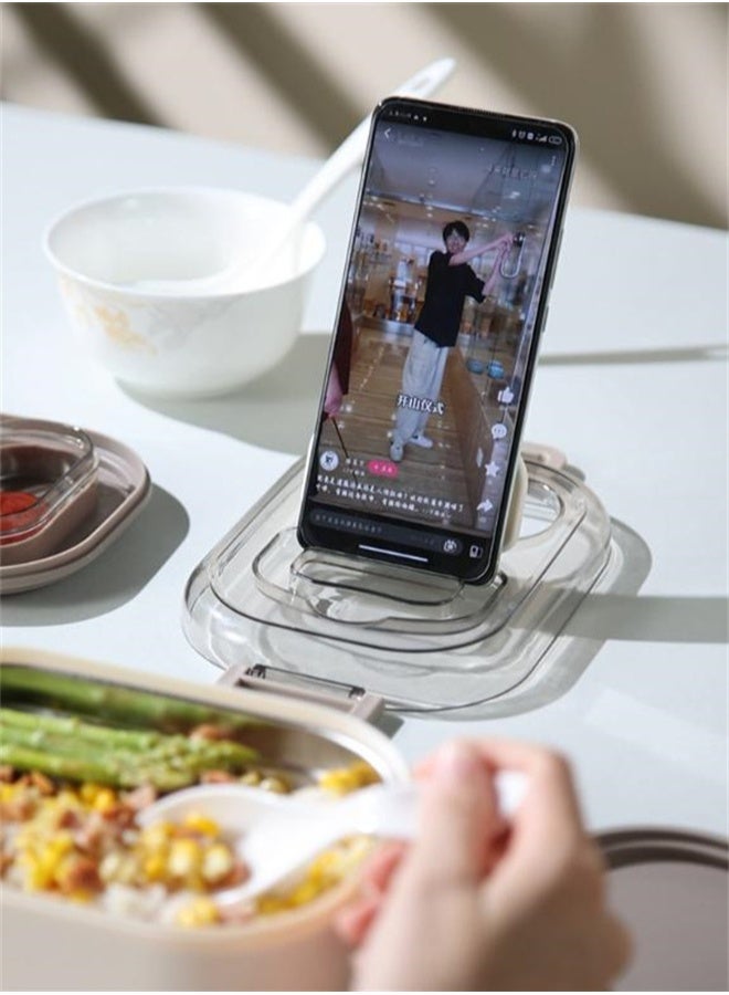 صندوق الغداء من الفولاذ المقاوم للصدأ مزدوج الطبقة ، مجموعة صندوق الغداء المقاوم للتسرب (700 مل و 400 مل) للمكتب ، التخييم ، العودة إلى المدرسة - Image 3