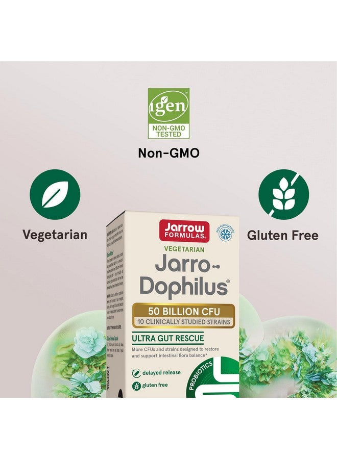 Jarrow Formulas Jarro-Dophilus Ultra Gut Rescue - 50 Billion CFU Per Serving - Probiotics Restore, Protect & Maintain Intestinal Flora - 60 Servings (Delayed Release) - Image 5
