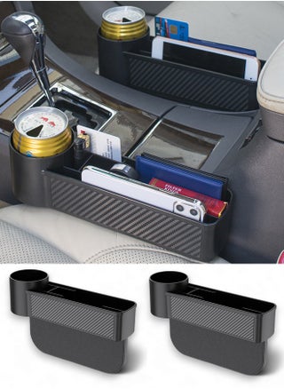 2 Piece Car Gap Storage Box, Car Interior Decoration and Seat Gap Organizer, Multifunctional Car Seat Gap Filler with Storage, Cup Holder and Phone Slot - pzsku/ZF8E9510E4C23092F0033Z/45/_/1730899917/115ded63-8044-4273-af08-9f14e3b844ad
