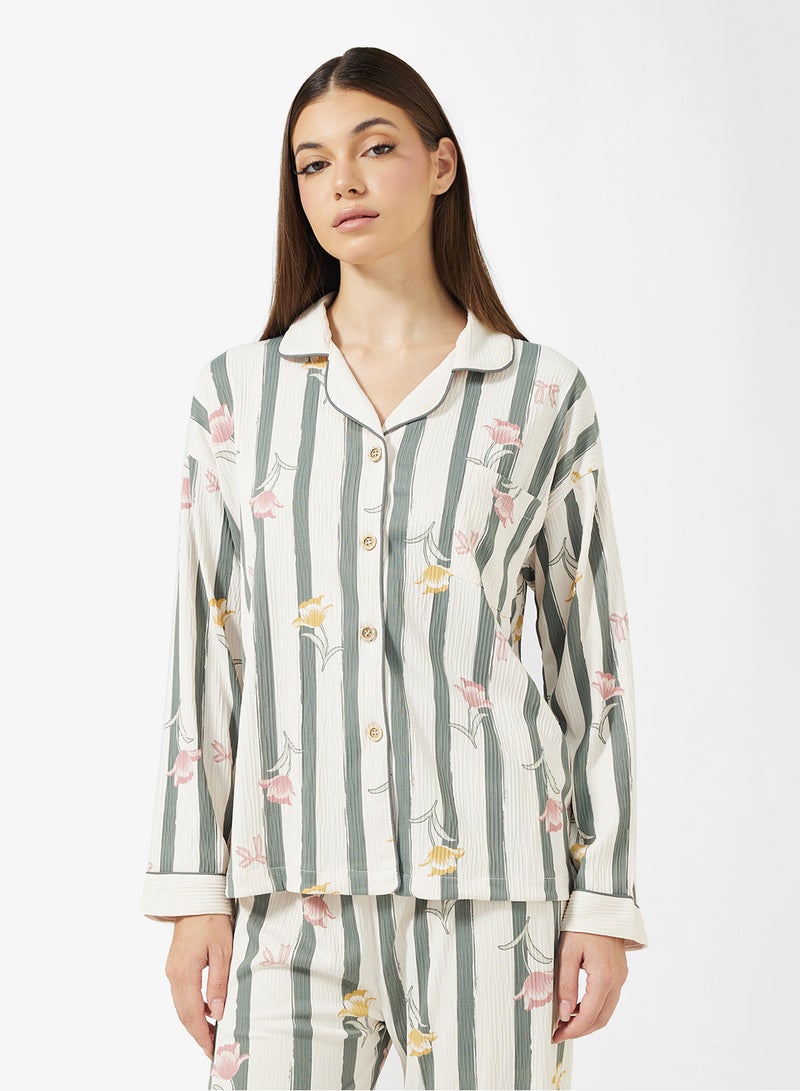 ايلا طقم بيجامة بنقشة الزهور - Image 2