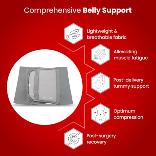 Dr. Ortho Dr.Ortho Abdominal Belt for Women, Post C-Section Surgery, Maternity Waist Support After Delivery, Tummy Reduction, Belly Support Belt Grey (Medium) - Image 4