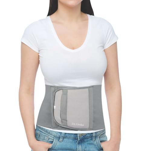 Dr. Ortho Dr.Ortho Abdominal Belt for Women, Post C-Section Surgery, Maternity Waist Support After Delivery, Tummy Reduction, Belly Support Belt Grey (Medium) - Image 1