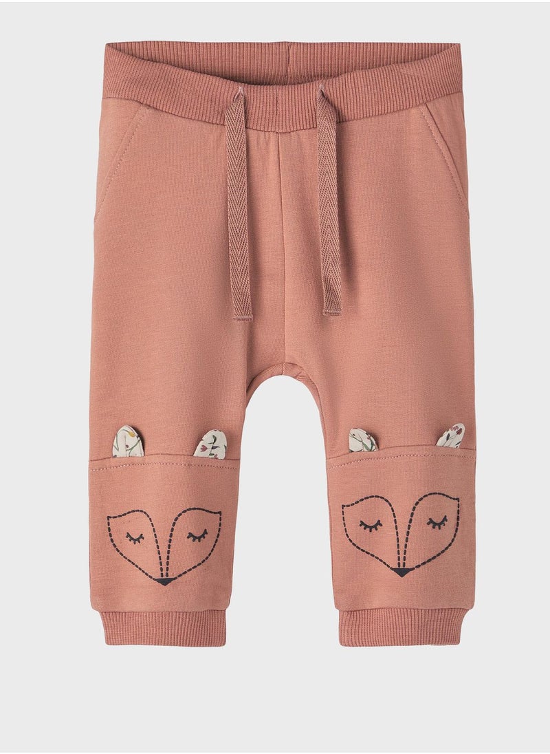 NAME IT - Kids Fox Print Sweatpants - Image 1