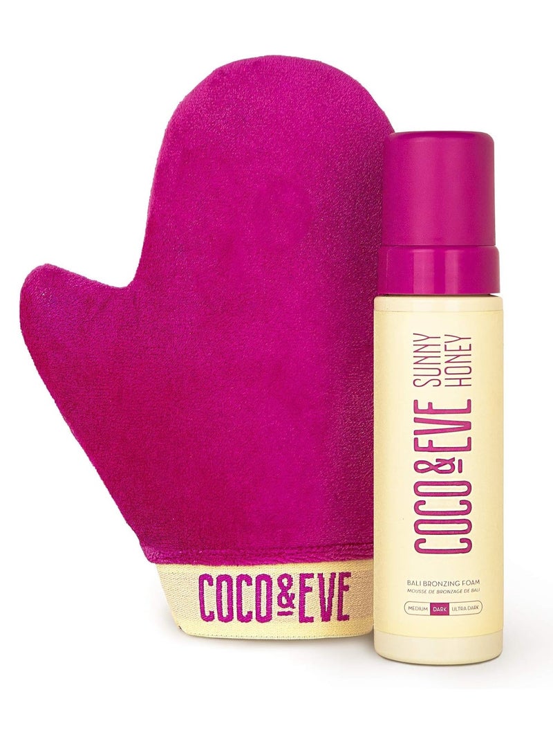 COCO & EVE Sunny Honey Bali Bronzing Self Tanner Mousse Set (Medium)