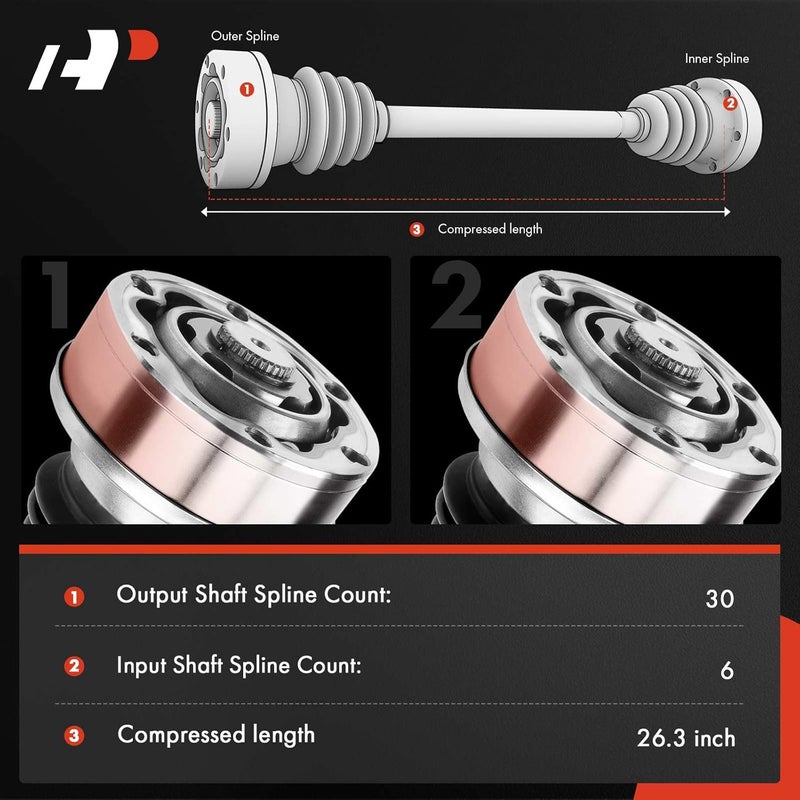 A-Premium CV Axle Shaft for Cadillac ATS 2013-2019 - Image 2