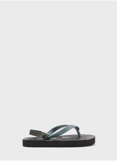 Cotton On Kids Croc Print Flip Flops  - Image 1