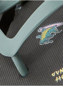 Cotton On Kids Croc Print Flip Flops  - Image 4
