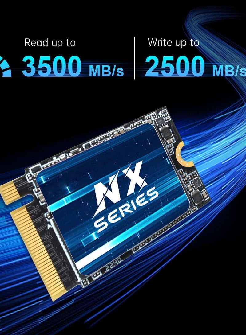 KingSpec NX Series 2TB M.2 NVMe PCIe Gen3x4 SSD – High-Speed Internal Solid State Drive with 3D NAND, Up to 3500MB/s Read & 2500MB/s Write for Laptop & Desktop PC - Image 2