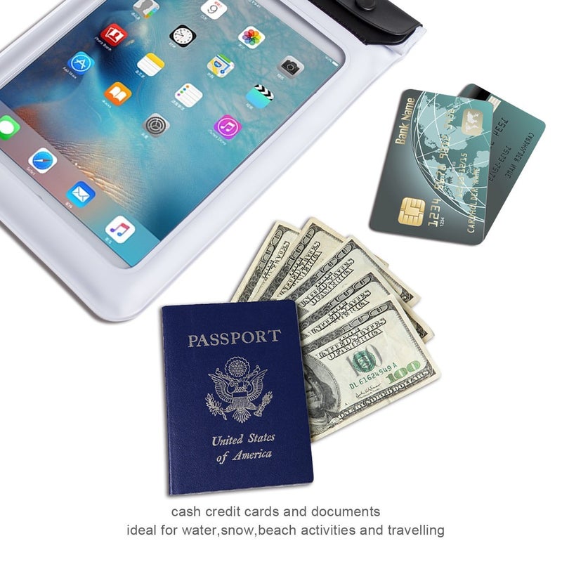 WALNEW Universal Waterproof eReader Protective Case Cover for Kindle Colorsoft Signature Edition/7"/6.8â€œKindle Paperwhite/6" Kindle 2024/Oasis/Kindle Fire 7,iPad mini,Kobo Clara/Nia and More, White - Image 5