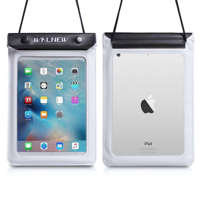 WALNEW Universal Waterproof eReader Protective Case Cover for Kindle Colorsoft Signature Edition/7"/6.8â€œKindle Paperwhite/6" Kindle 2024/Oasis/Kindle Fire 7,iPad mini,Kobo Clara/Nia and More, White - Image 3