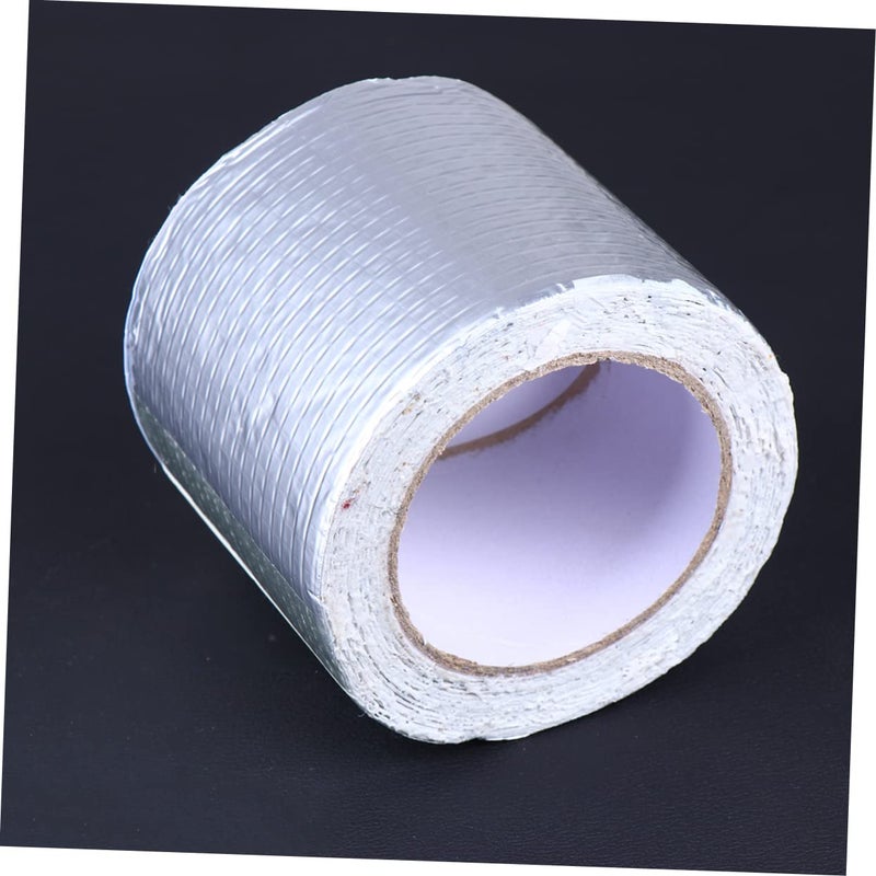 PartyKindom 10 متر شريط إصلاح مطاط البوتيل رقائق الألومنيوم للسقف وعتبة النوافذ والمنازل المتنقلة سهل التطبيق - Image 3