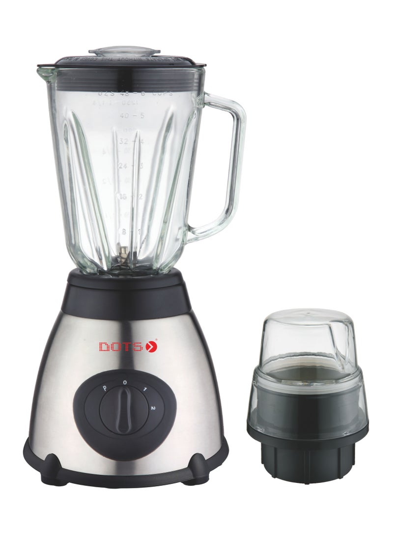 دوتس خلاط كهربائي 600 واط، 1.5 لتر، دورق زجاجي - BLD-G02 - Image 1