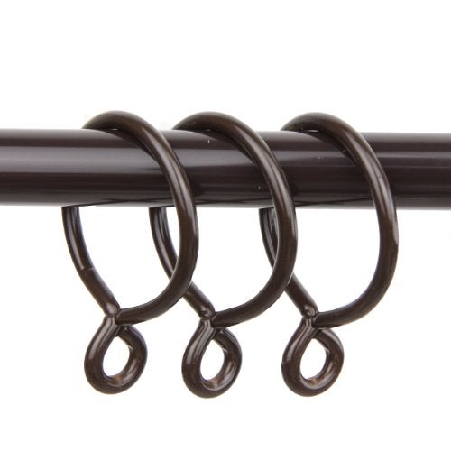 Rod Desyne 10 Curtain Eyelet Rings, Cocoa - Image 4