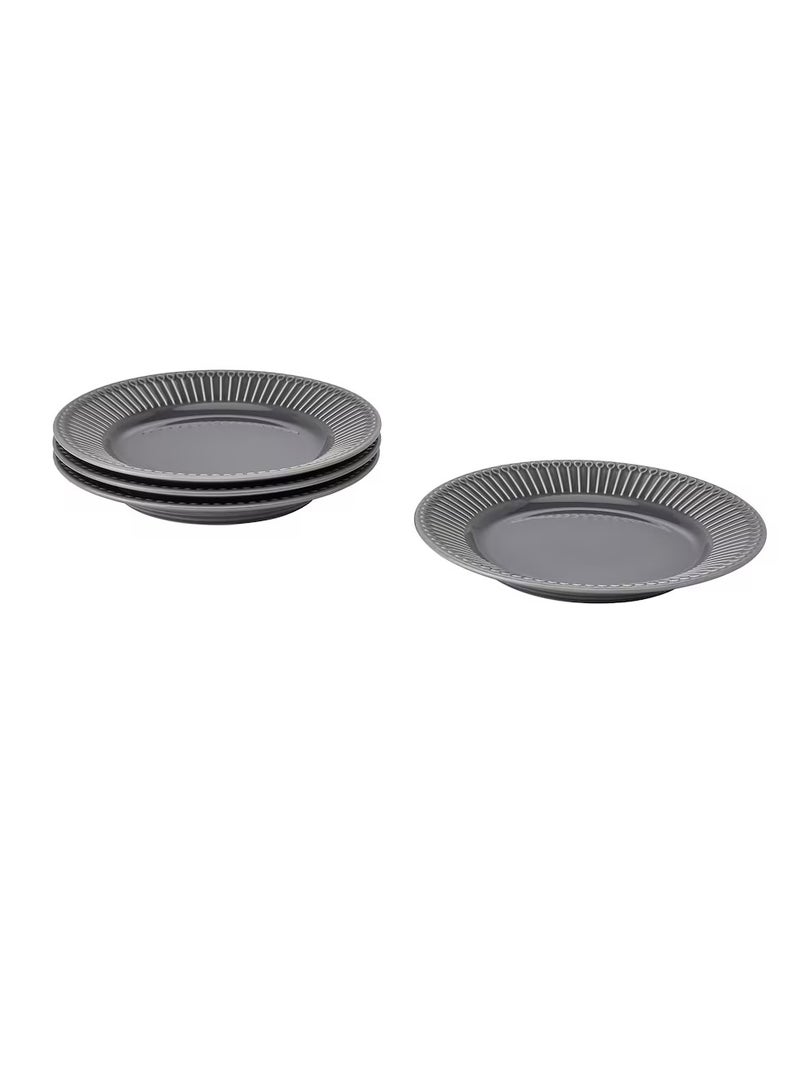 طبق جانبي، خزف رمادي 21 سم - Image 2