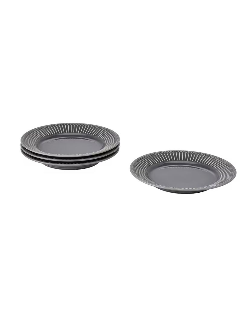 طبق جانبي، خزف رمادي 21 سم - Image 3