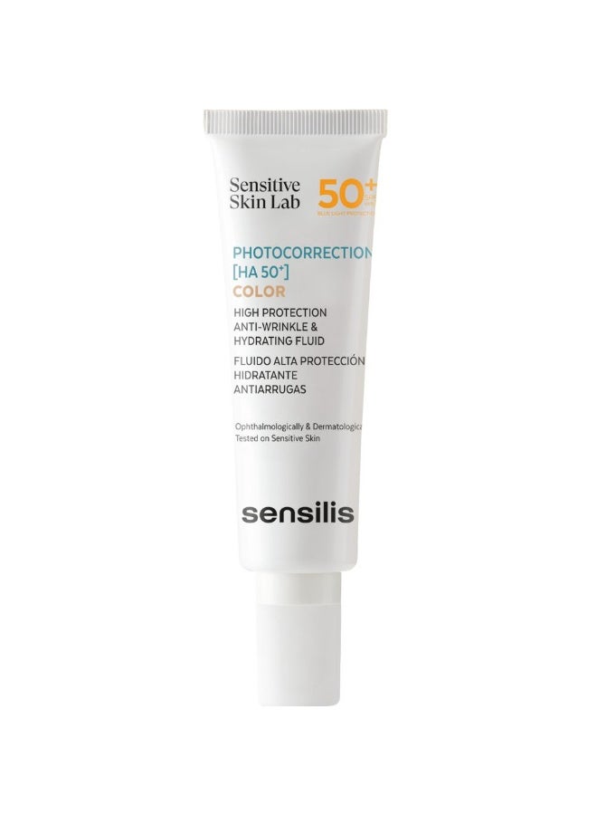 Sensilis Photocorrection [HA 50+] High Protection and Anti-Wrinkle Color 50ml - Image 1