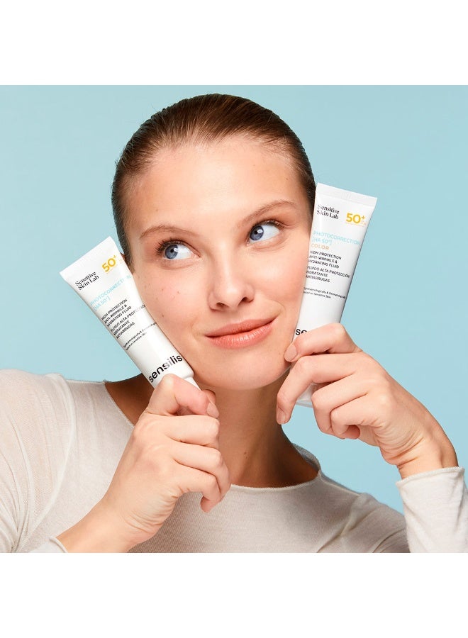 Sensilis Photocorrection [HA 50+] High Protection and Anti-Wrinkle Color 50ml - Image 4