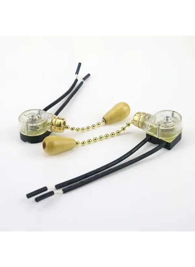 1pc Nylon Pull Cord Switch For Bedside Wall Lamp Fan Lighting Control - Image 2
