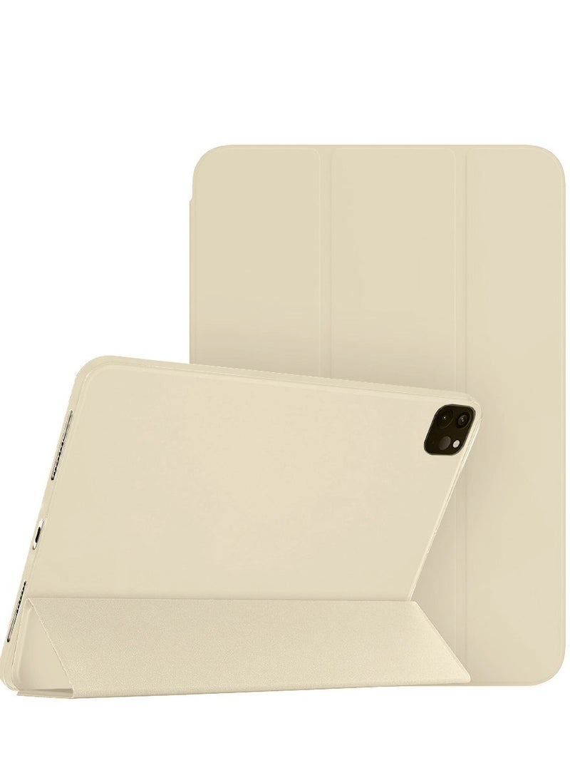 Case for Apple iPad Pro 12.9-Inch (2022/2021/2020/2018) with Protective Stand Cover Back, Auto Wake/Sleep - Gold - Image 2